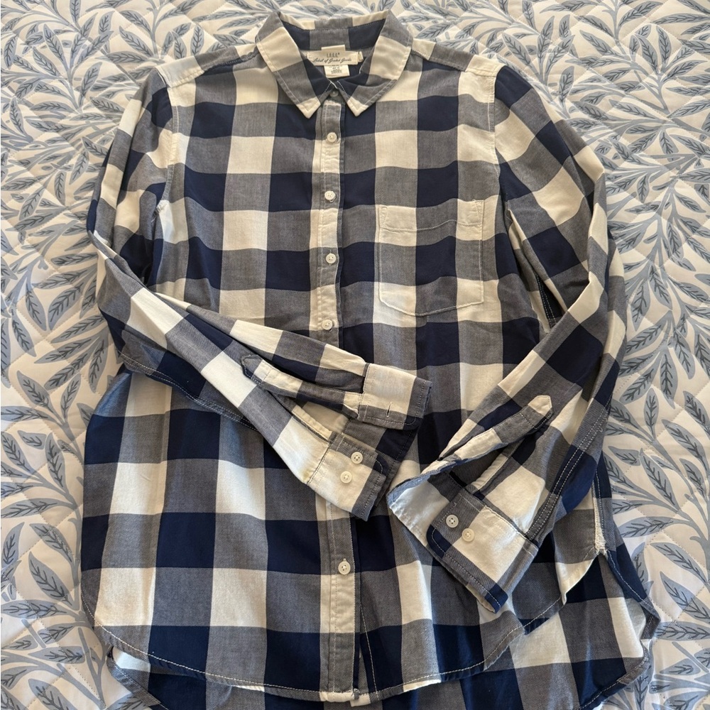 L.O.G.G. Women’s Navy & White Plaid Shirt❗️